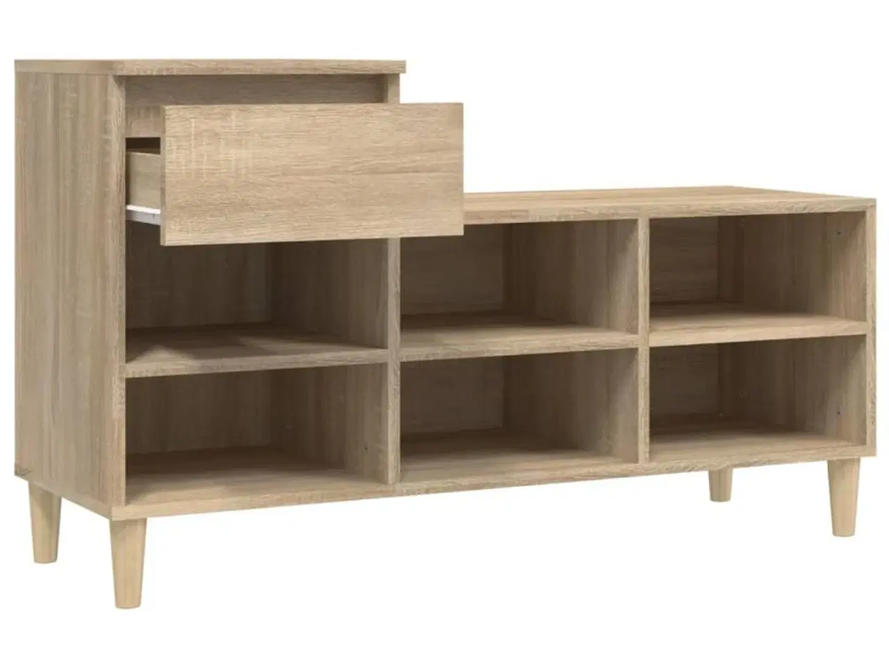Billede 7 - Skoreol 102x36x60 cm konstrueret træ sonoma-eg