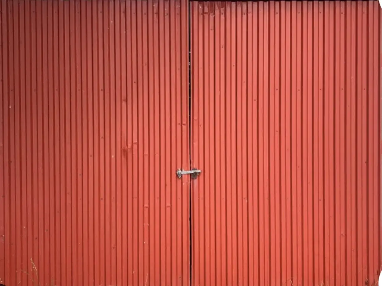 Billede 1 - Robust industriport i stålramme – b: 350 cm, h: 27