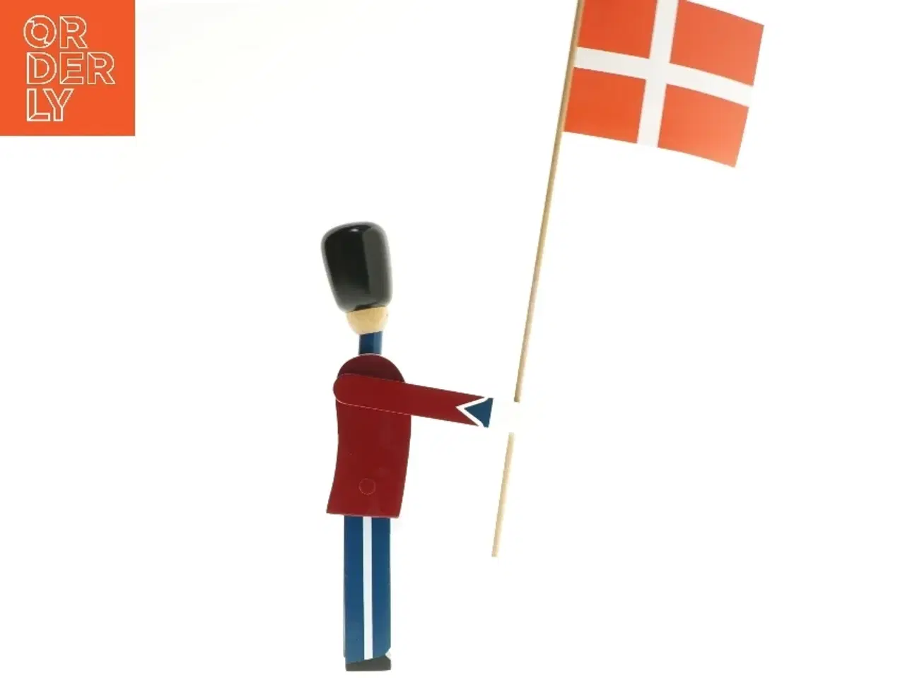 Billede 2 - Kay Bojesen garderfigur med dansk flag fra Kay Bojesen (str. 22 cm)