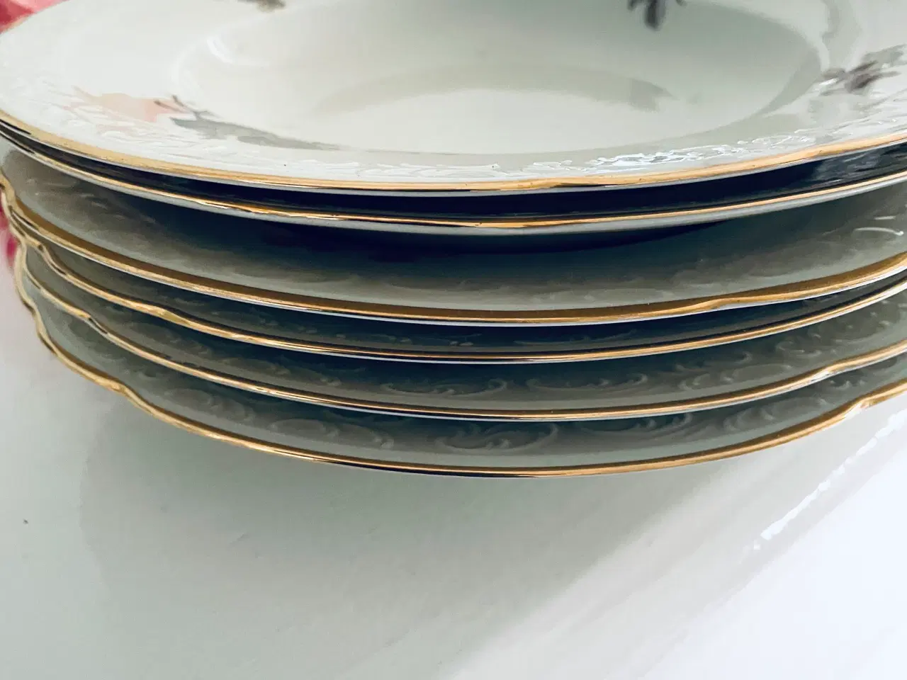 Billede 4 - Vintage dybe tallerkner 6 stk med patina