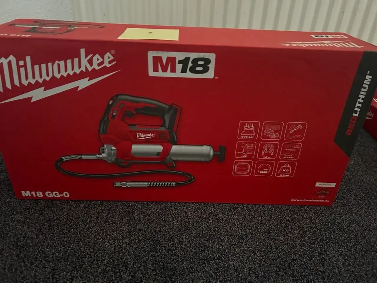 Billede 2 - Fedtpresser MILWAUKEE M18 GG-0