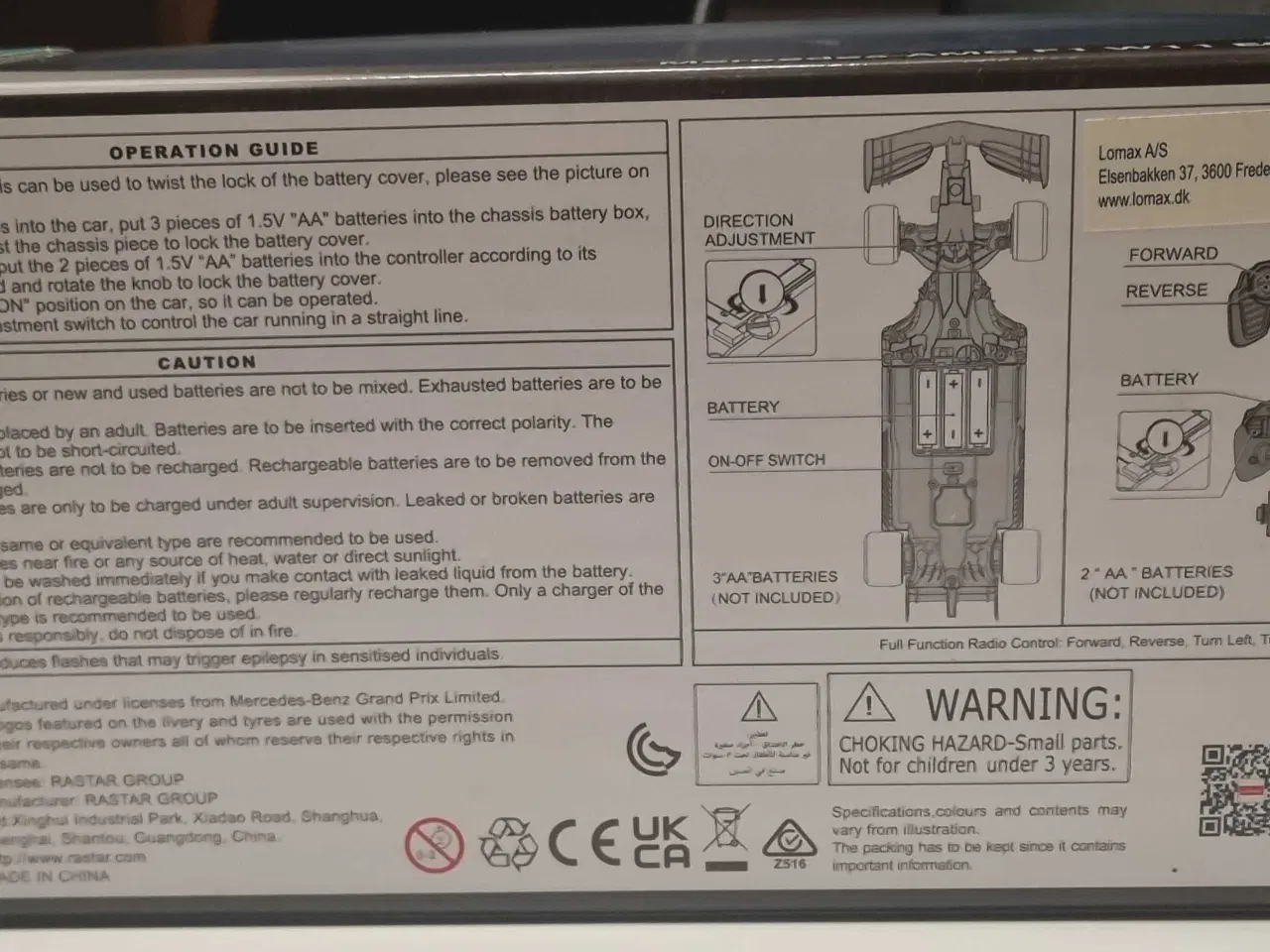 Billede 3 - Mercedes-AMG F1 racerbil (Ny - ubrugt)