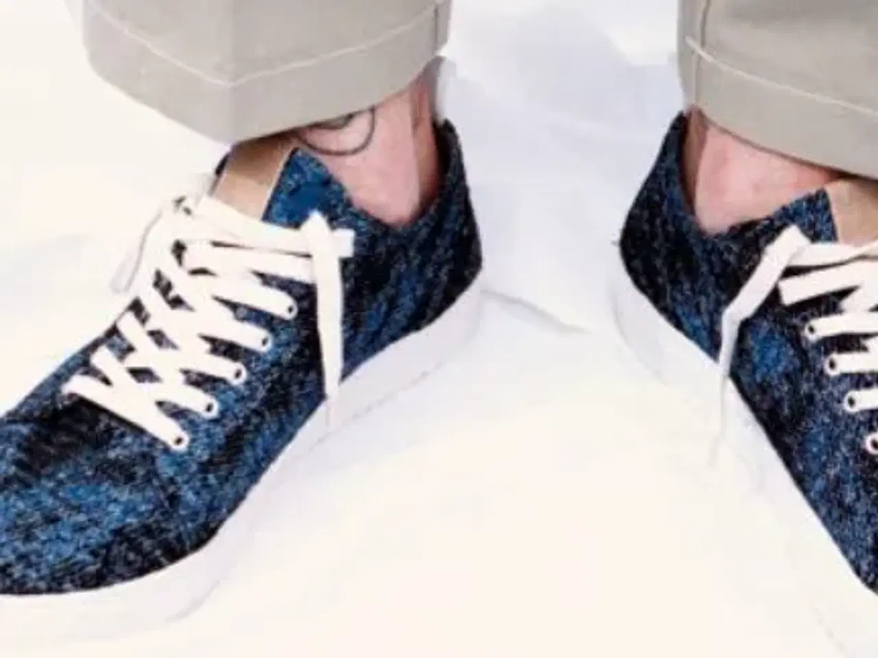Billede 1 - Sneakers i blåt stof