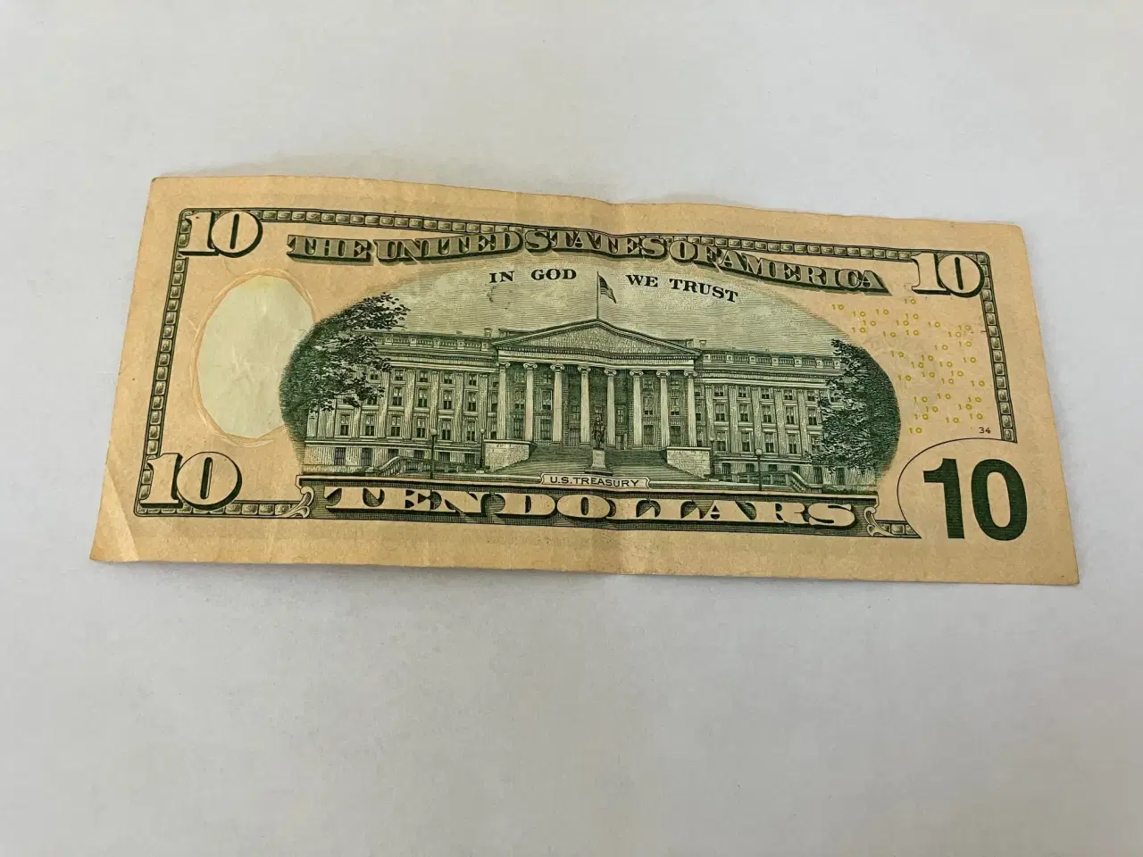 Billede 2 - 10 Dollars USA 2013 - Bemærk kuglepen