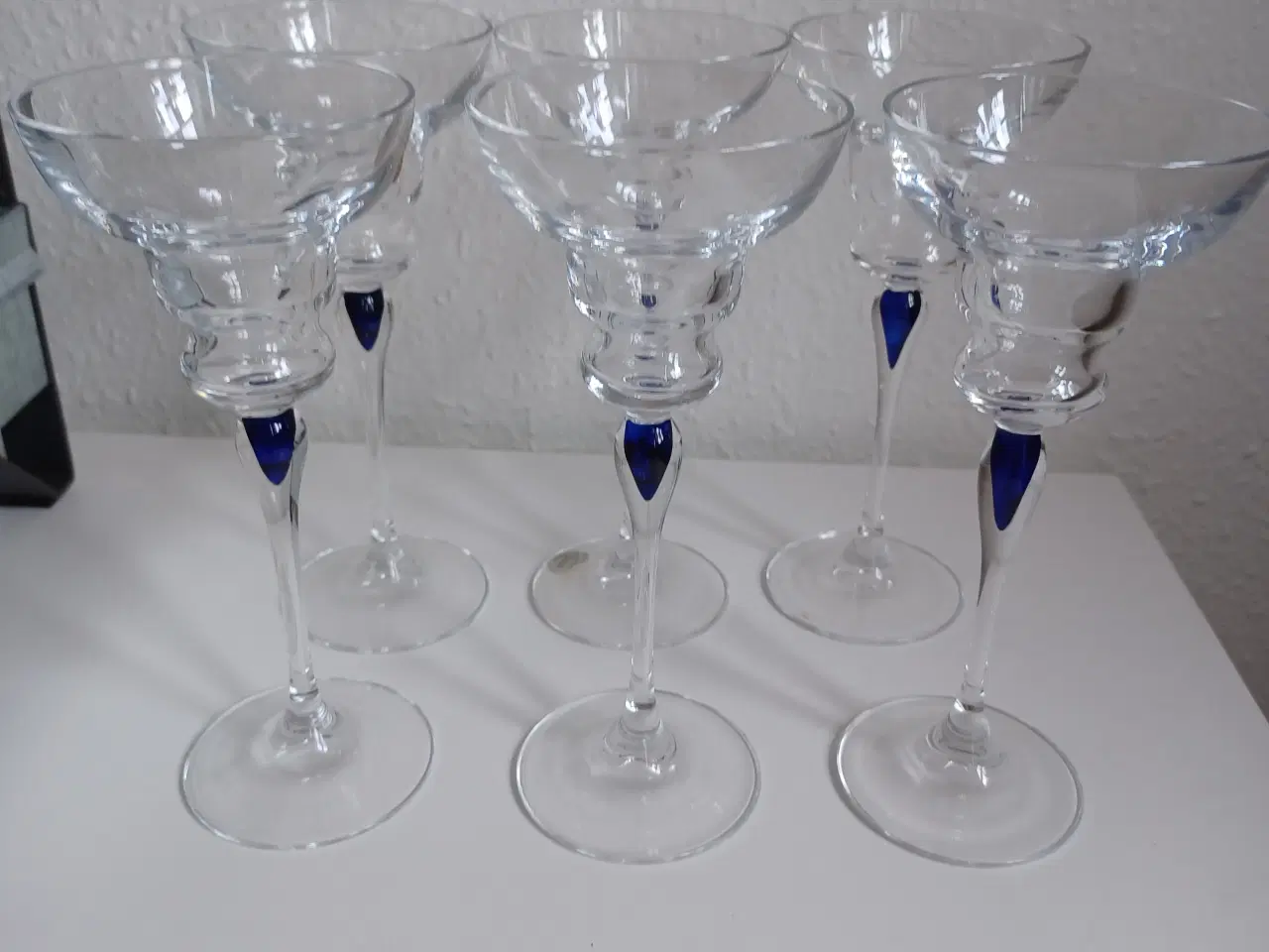 Billede 11 - 94 stk Blå Safir krystal glas