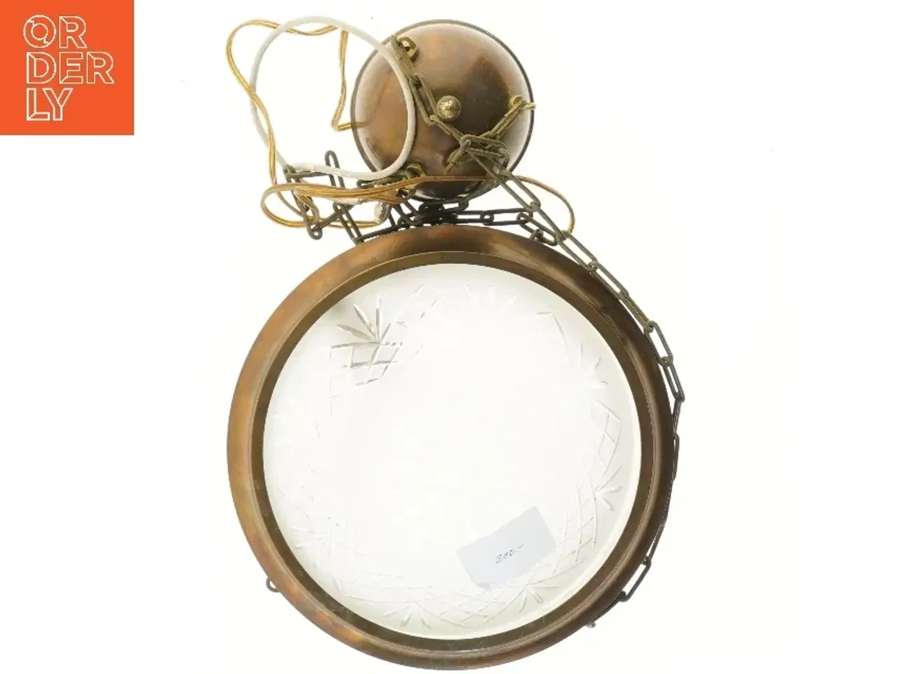 Billede 1 - Antik loftlampe (str. Ø 33 cm)