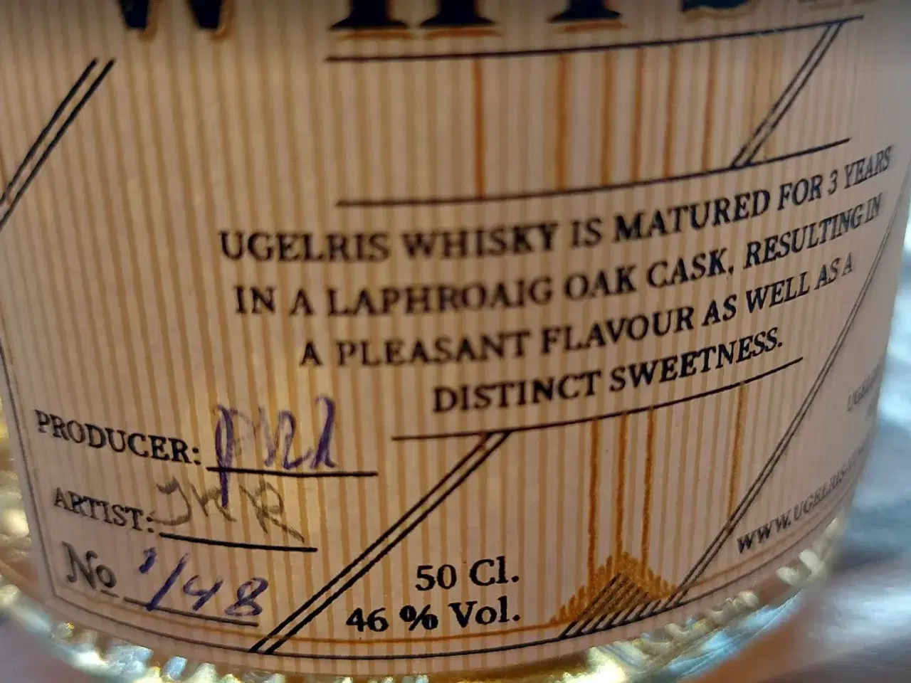 Billede 3 - Ugelris Whisky - Lagret på Laphroaig egefad.