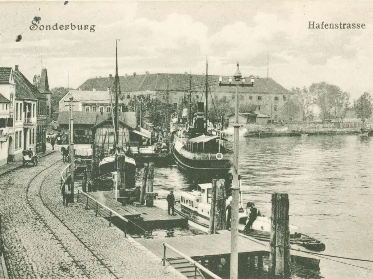 Billede 1 - Sønderborg. Sønder Havnegade 1915