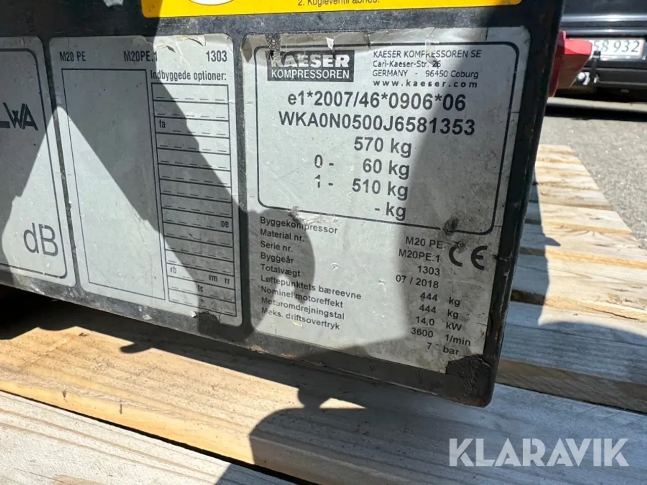 Billede 5 - Kompressor Kaeser M20 PE.1
