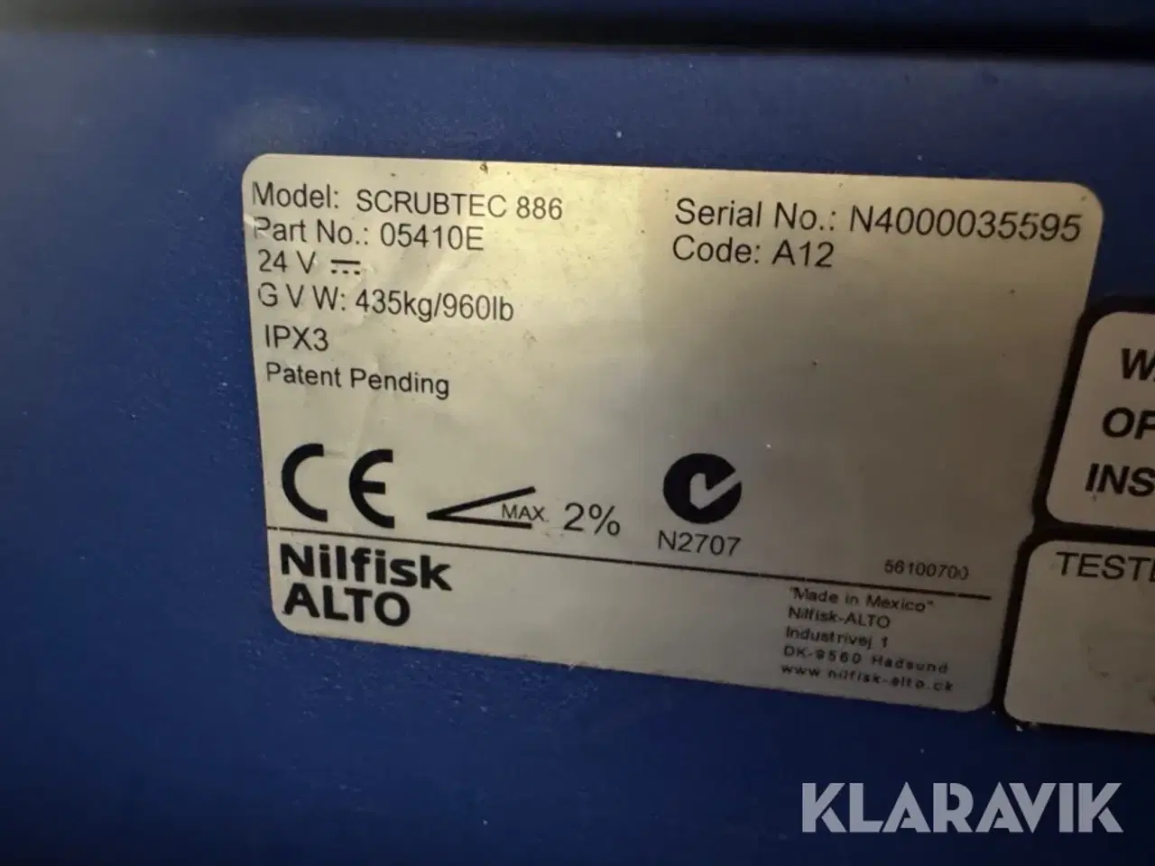 Billede 5 - Gulvvaskemaskine Nilfisk ALTO Scrubtec 886