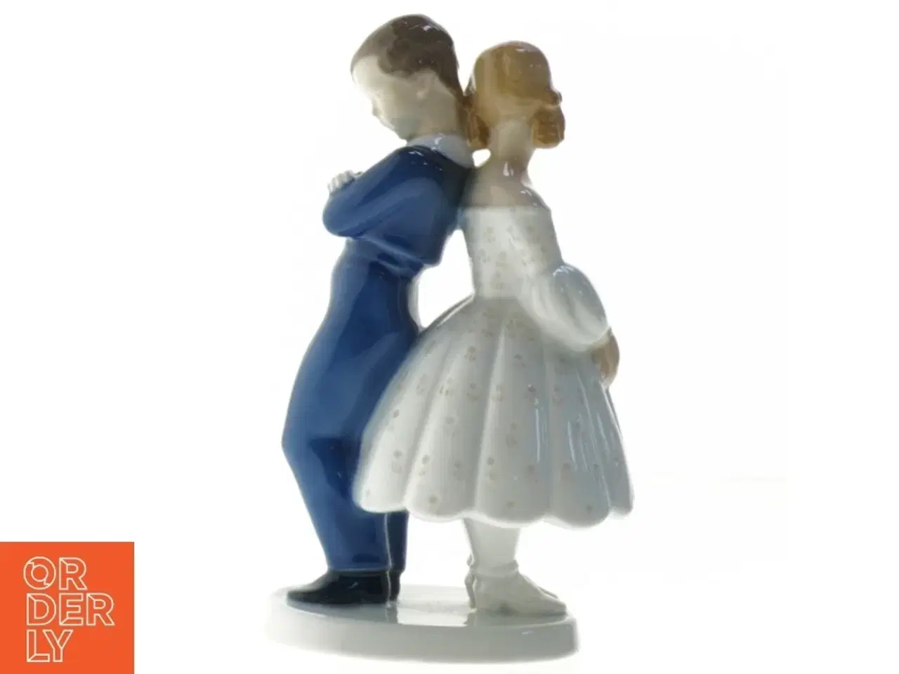 Billede 4 - Porcelænsfigur af dreng og pige fra B&G (str. 20 cm)