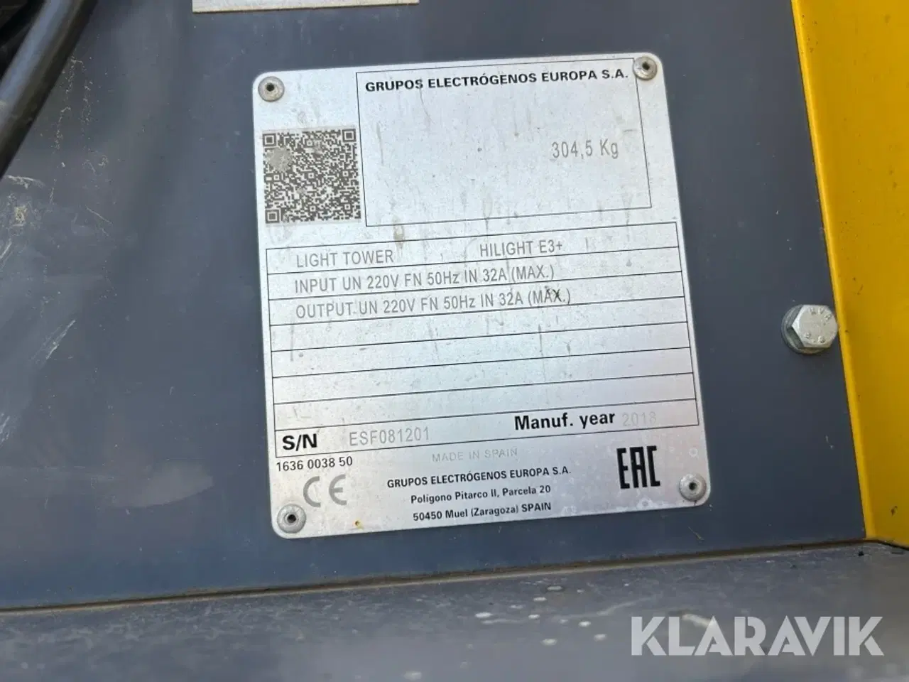Billede 4 - Lystårn Atlas copco Hillight E3+