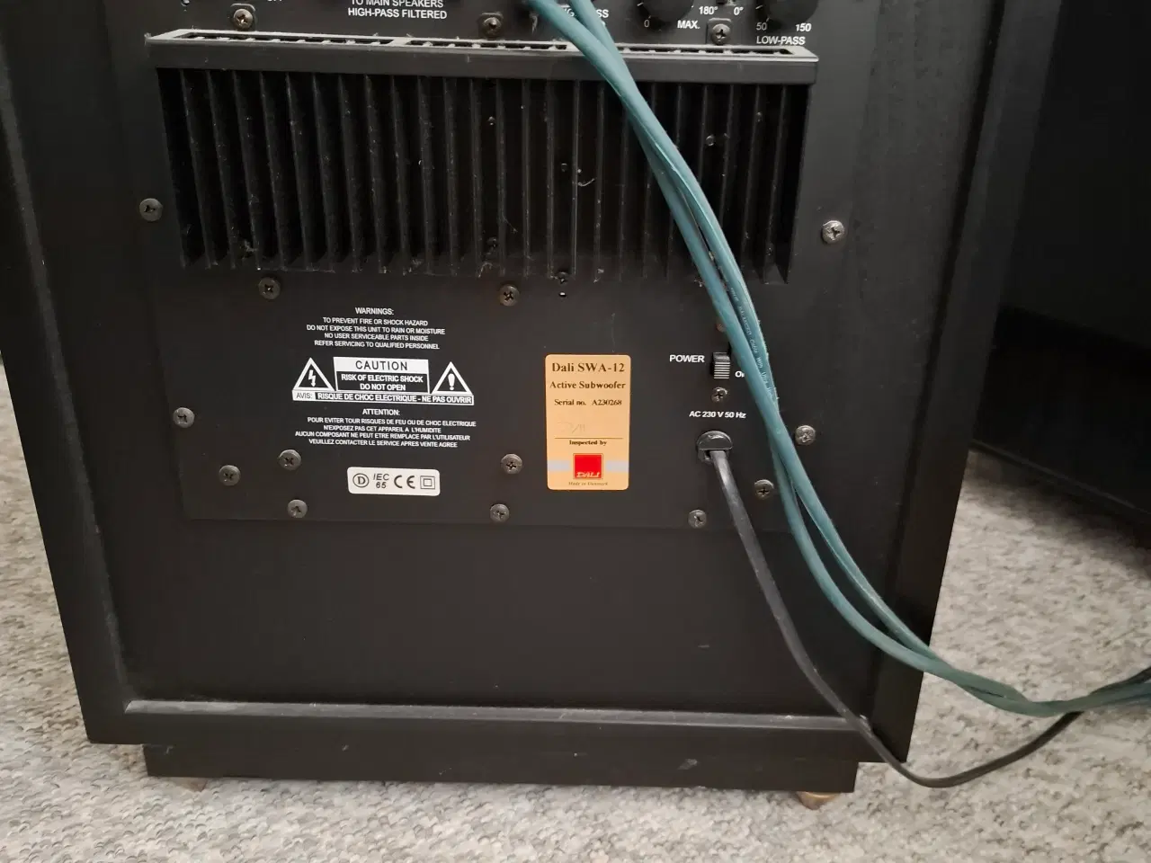 Billede 2 - Subwoofer Dali SWA-12