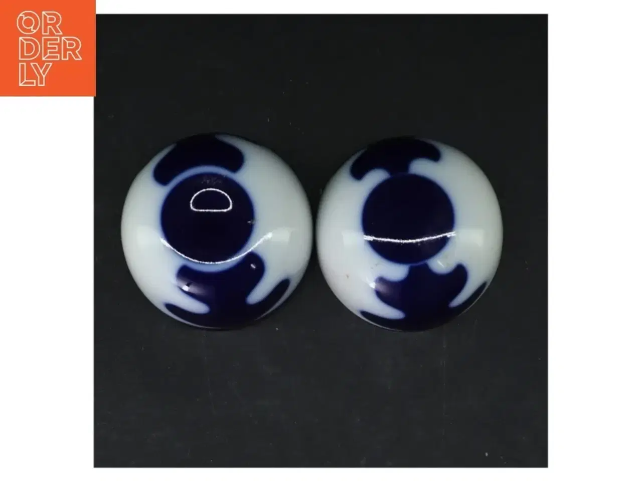 Billede 3 - Porcelænsæske med blåt mønster fra B&G (str. 7 cm)