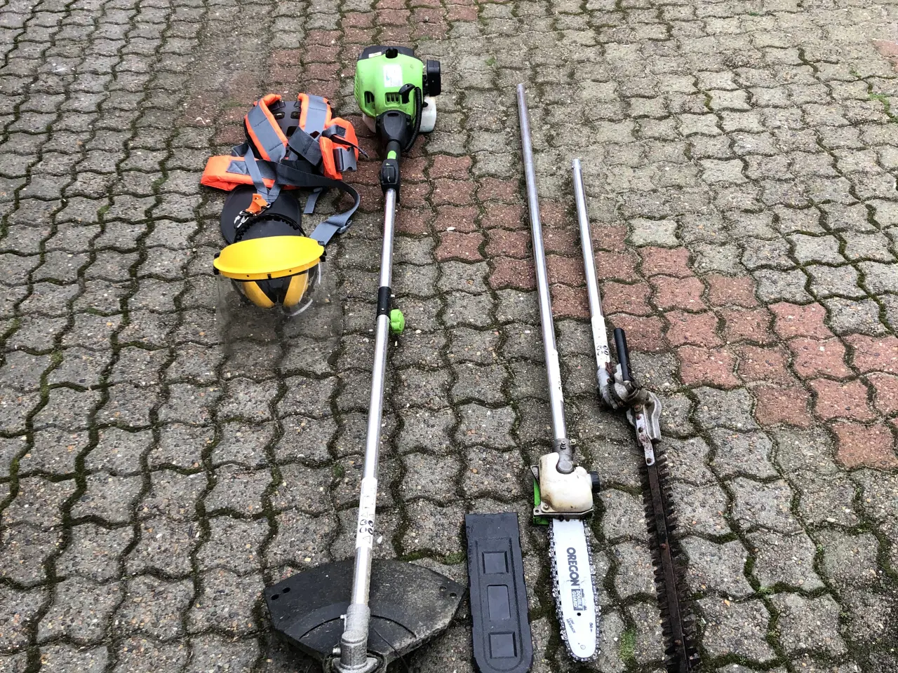 Billede 1 - 3-I-1 Havemaskine, trimmer, sav og klipper