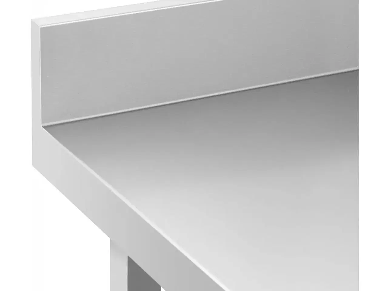 Billede 6 - Hjørnebord rustfrit stål – 90 x 70 cm