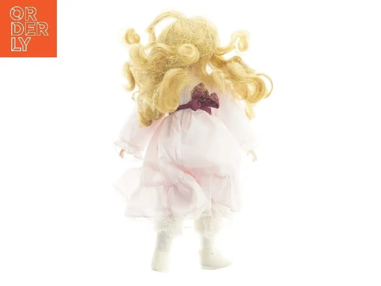 Billede 2 - Porcelænsdukke i lyserød kjole (str. 40,5 cm)