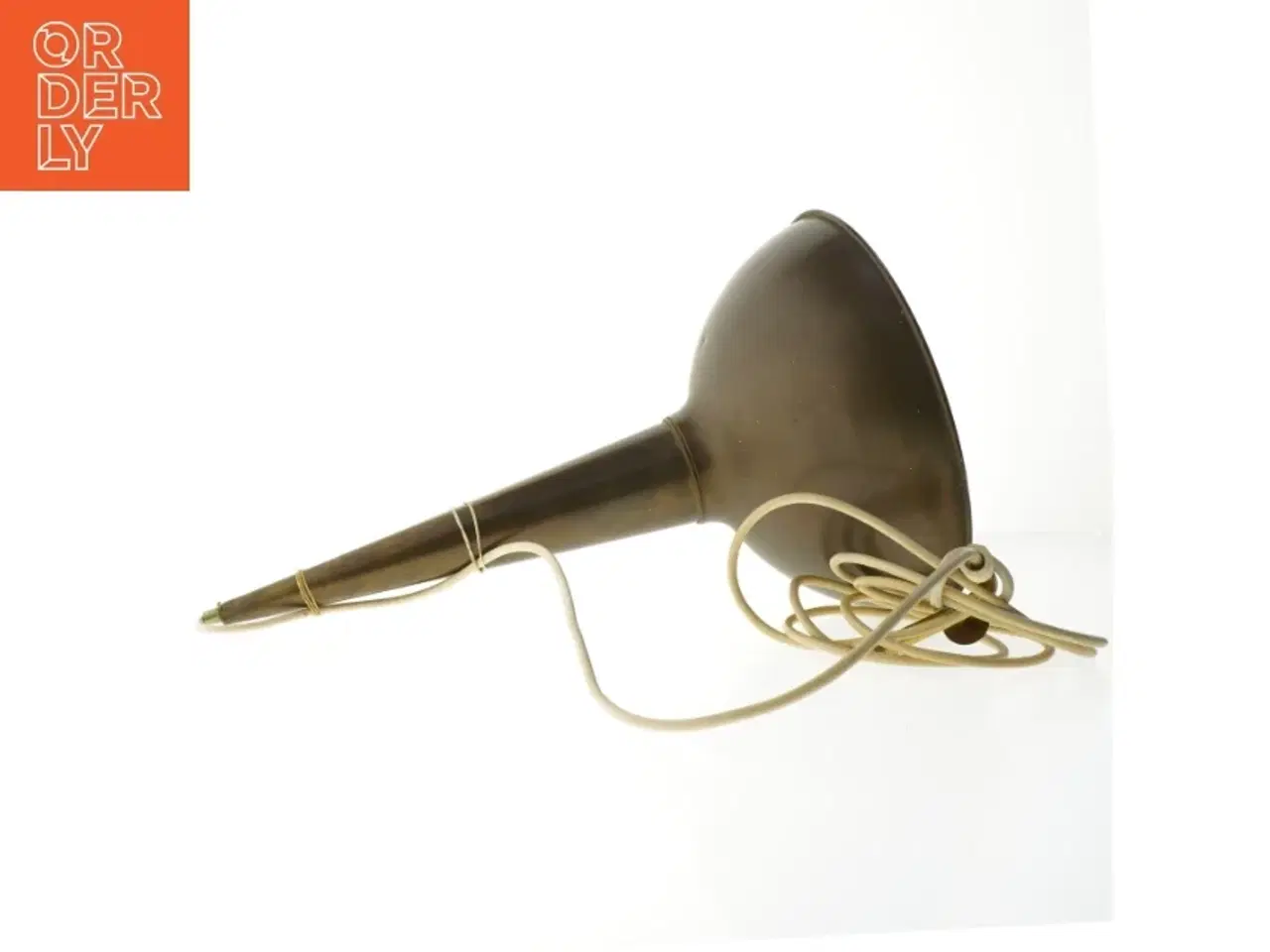 Billede 3 - Vintage kobber pendellampe (str. Ø 25,5 cm længde 44 cm)