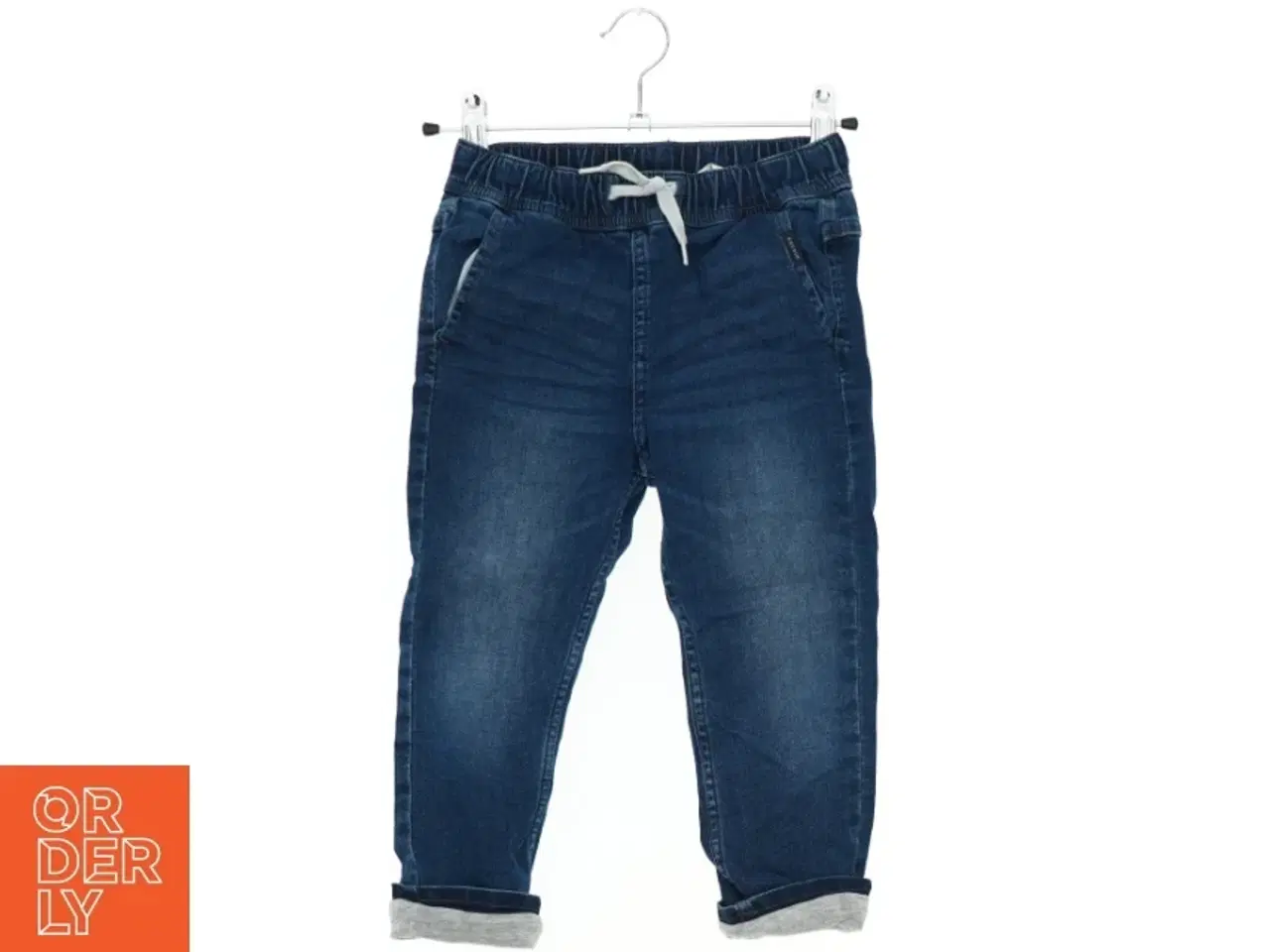 Billede 1 - Lined Børnejeans med elastik i taljen (str. 104)