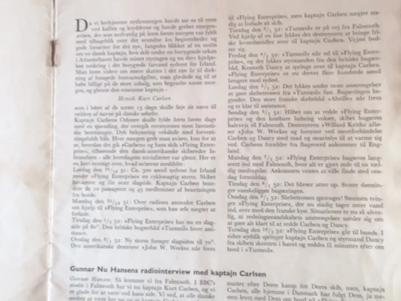 Billede 3 - Kaptajn Carlsen og "Flying Enterprise"