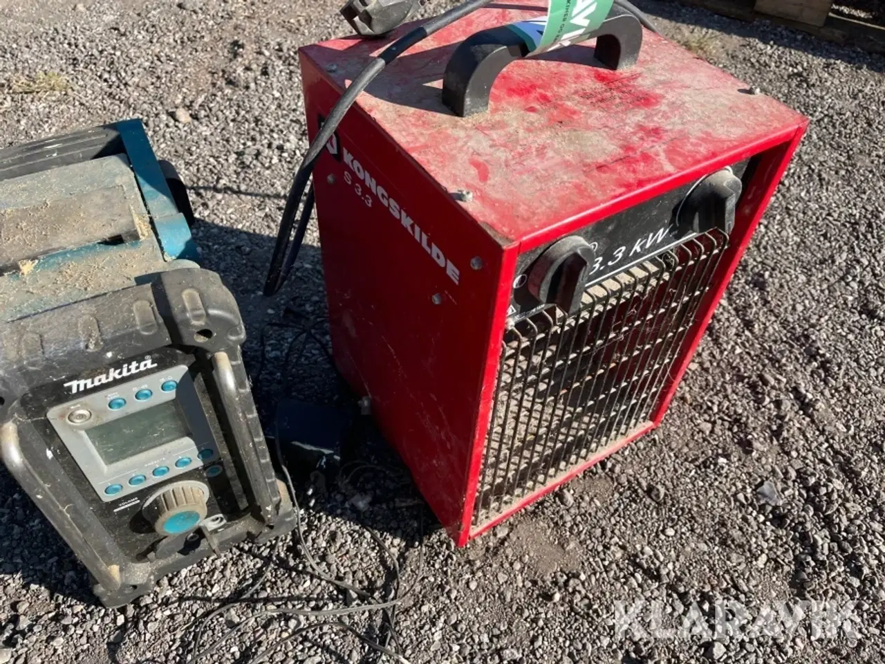 Billede 7 - Varmeblæser Kongskilde & Makita radio