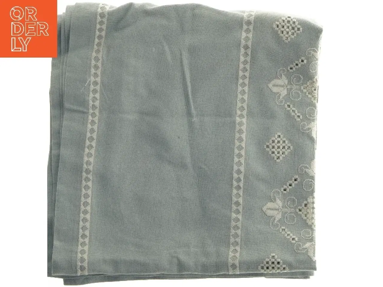 Billede 4 - Antik håndbroderet dug (str. 320x79 cm)