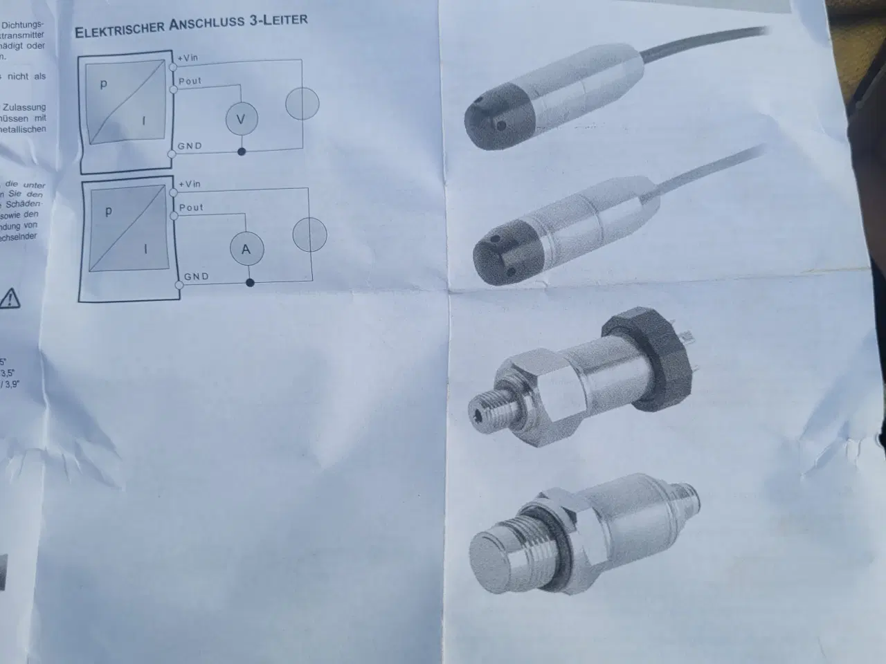 Billede 2 - Tryk og temperatur føler 1/2"