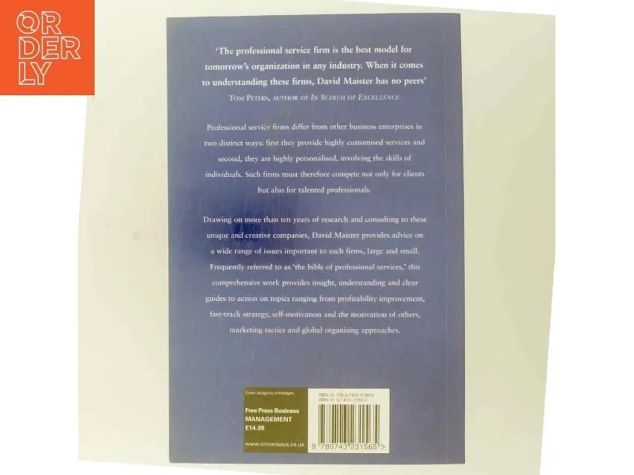 Billede 3 - Managing the professional service firm af David Maister (Bog)