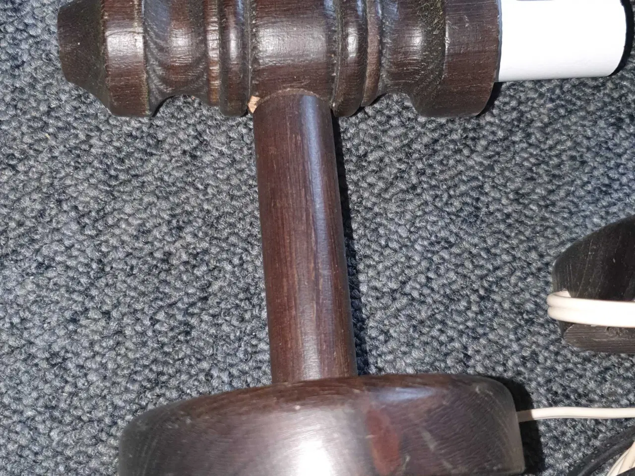 Billede 2 - 2 stk retro/ vintage træ væglamper