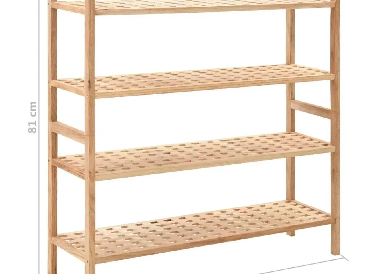 Billede 6 - Skoreol massivt valnøddetræ 69 x 26 x 81 cm