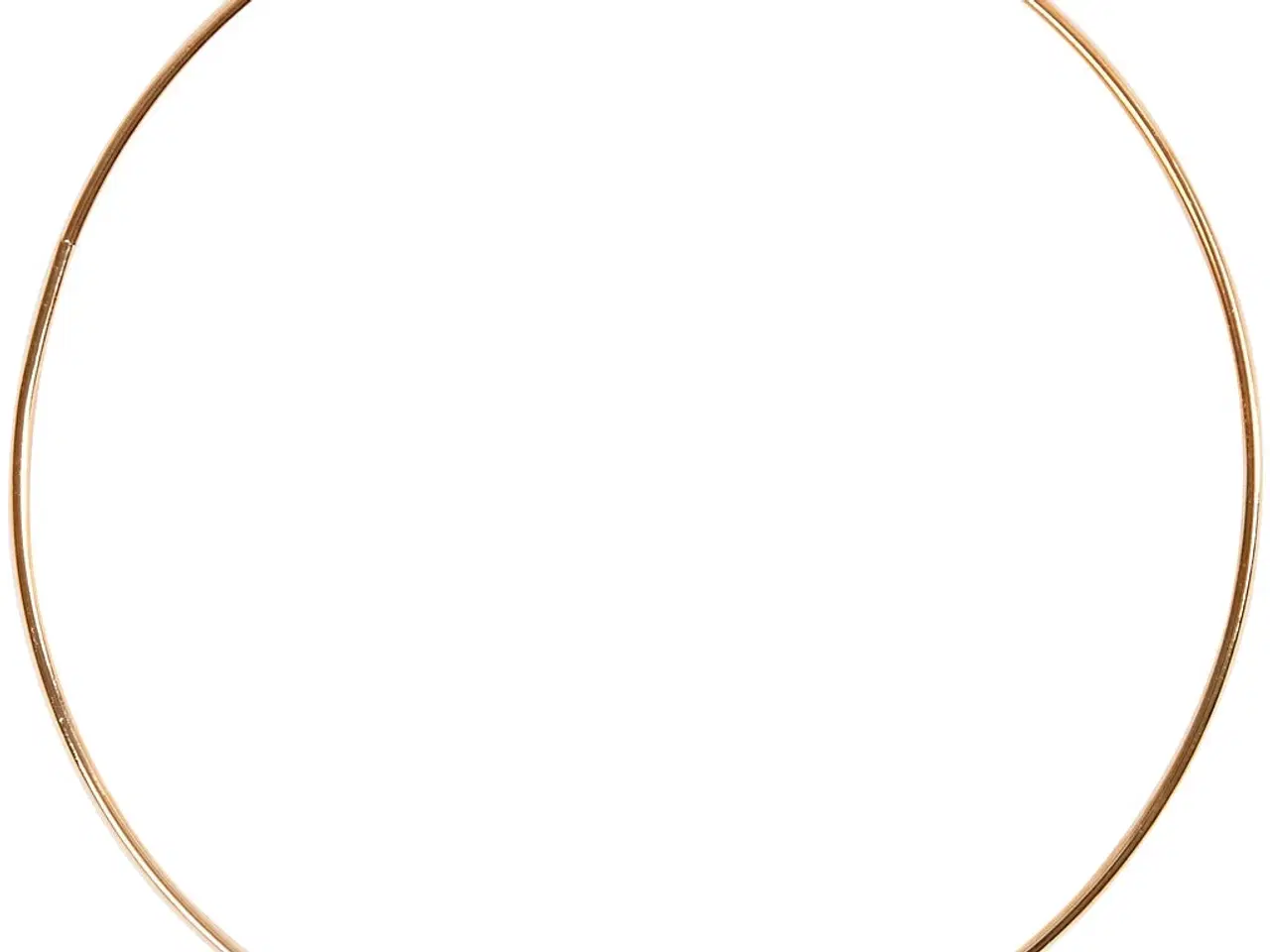 Billede 1 - Metalring, diam. 20 cm, tykkelse 3 mm, guld, 1 stk.