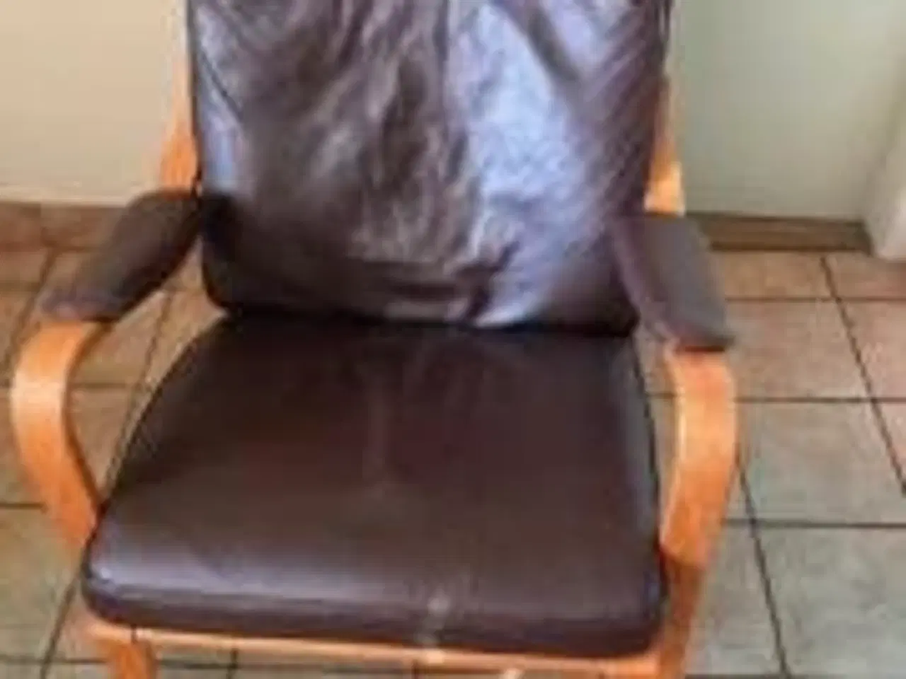 Billede 1 - Læder stol (Mogens Hansen) Sælges