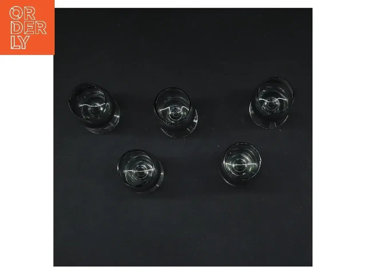 Billede 3 - 5 stk. Holmegaard Atlantic snapseglas (str. 5 stk Ø 3,5 cm længde 9,5 cm)