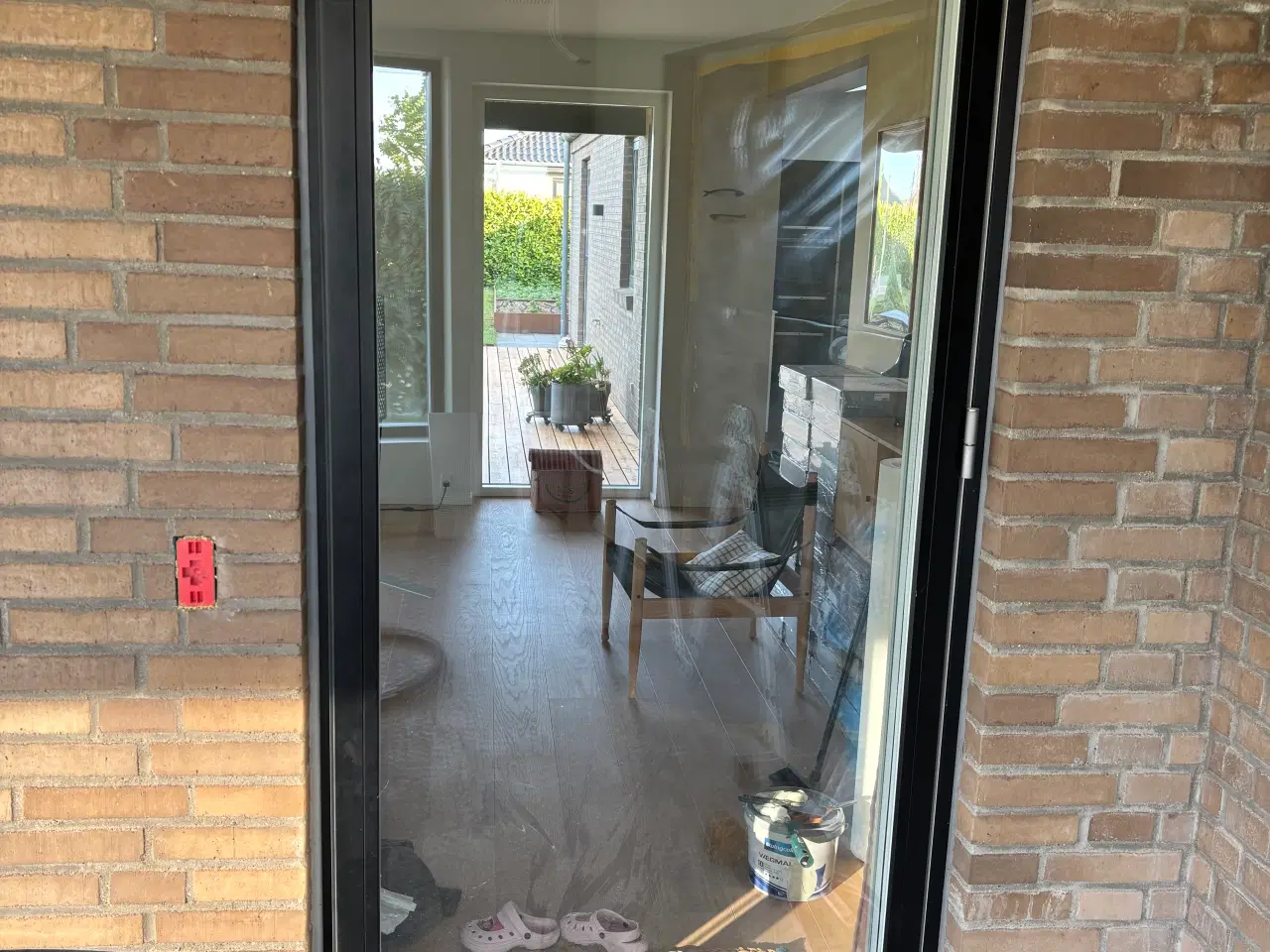 Billede 2 - Velfac terrassedør træ/alu næsten ny
