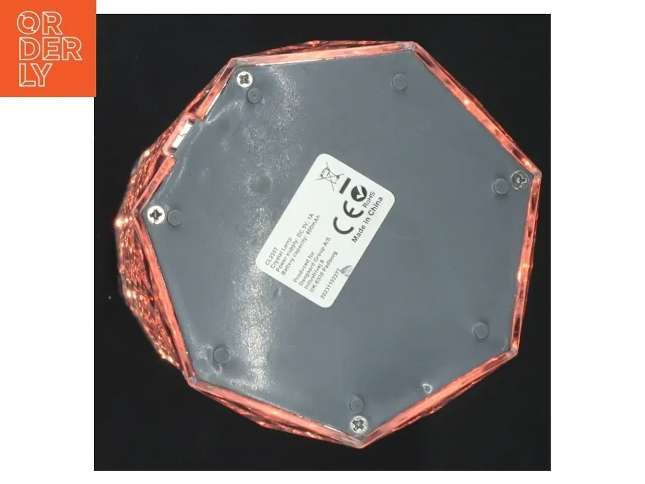 Billede 5 - Krystallampe med fjernbetjening fra Superbrugsen (str. 20 cm)