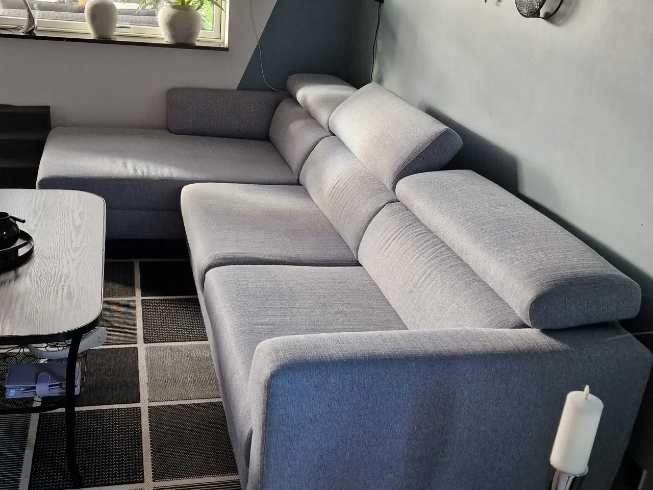 Billede 2 - Pæn sofa med chaiselong 