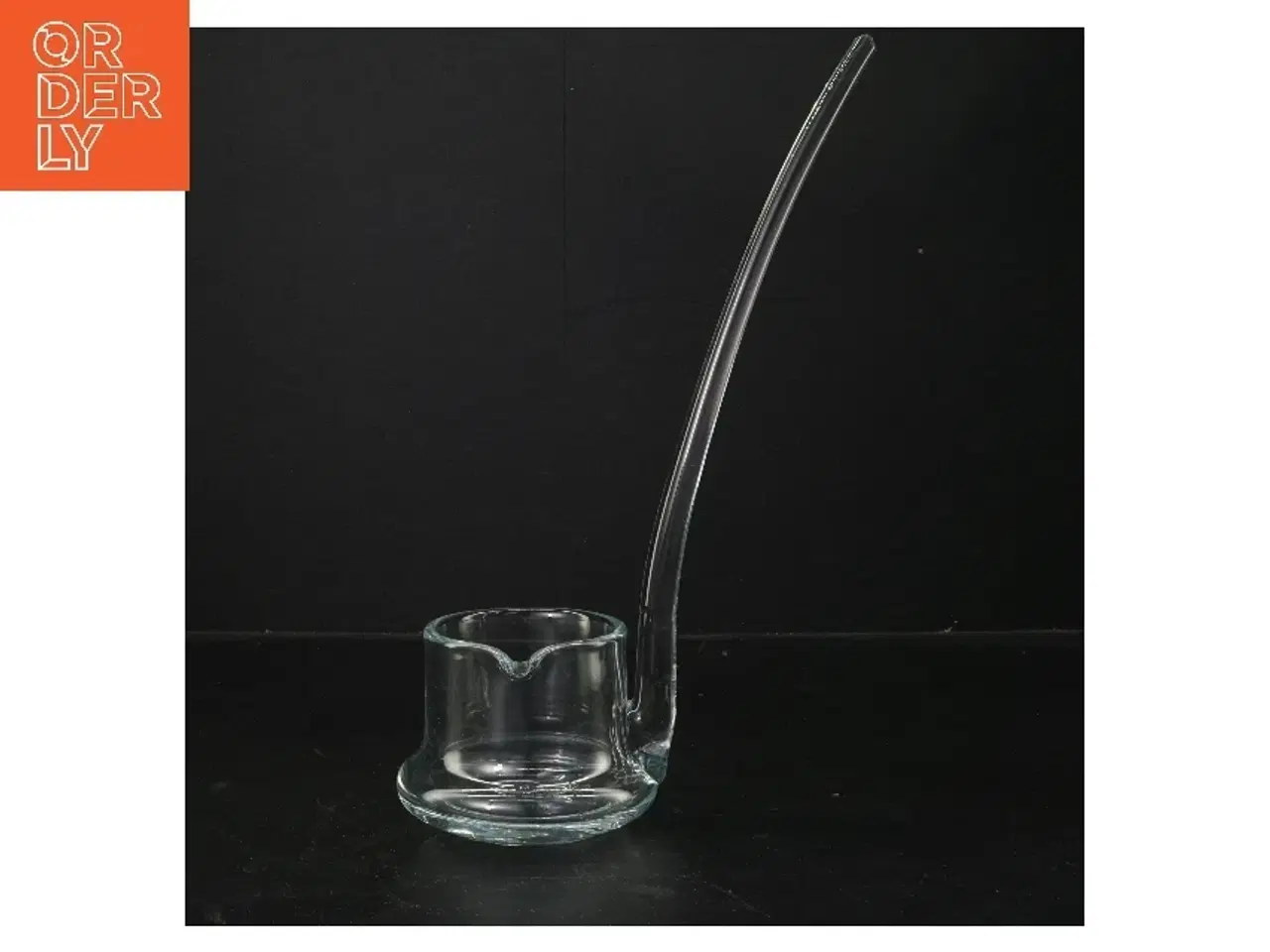 Billede 2 - Glas punchbowle med ske (str. 28x26 cm)