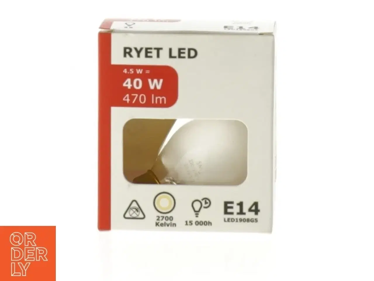 Billede 1 - LED-pærer E14 4.5W fra IKEA (str. 40 watt)