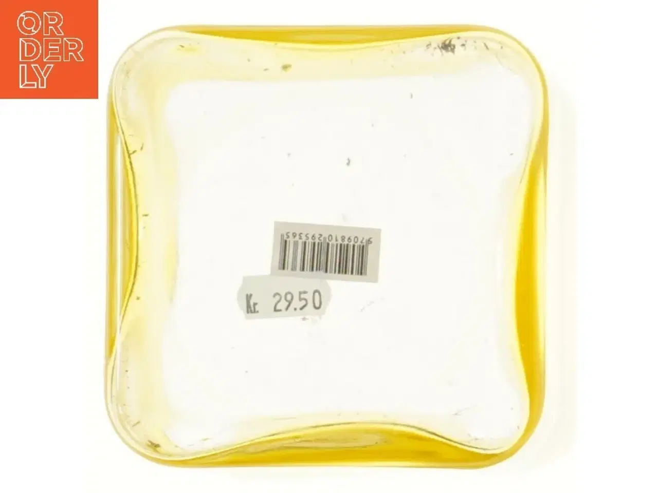 Billede 3 - Gul glasvase 12x12 cm (str. 12x12x12 cm)