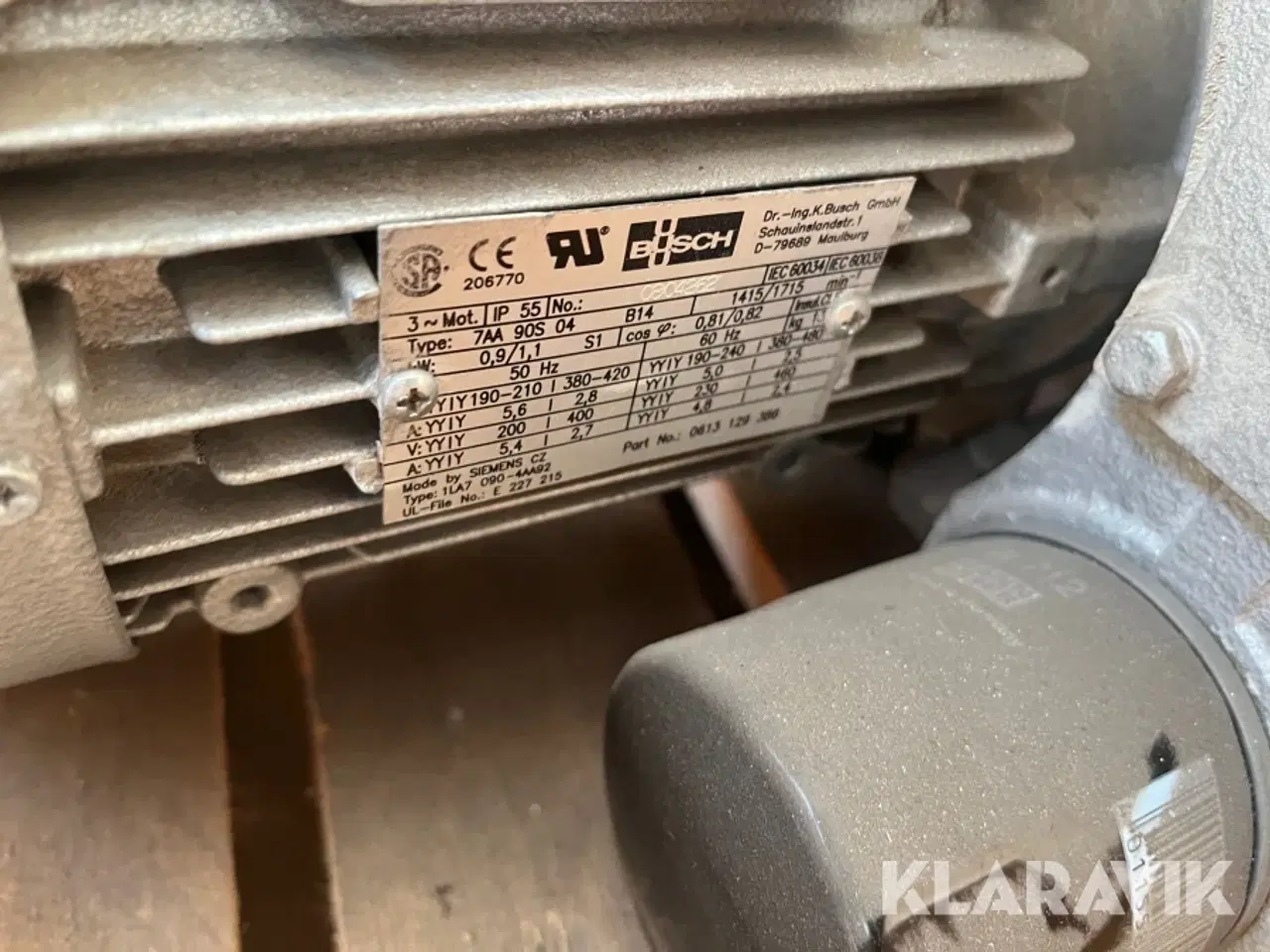 Billede 11 - Pumpe Busch RA 0025 F