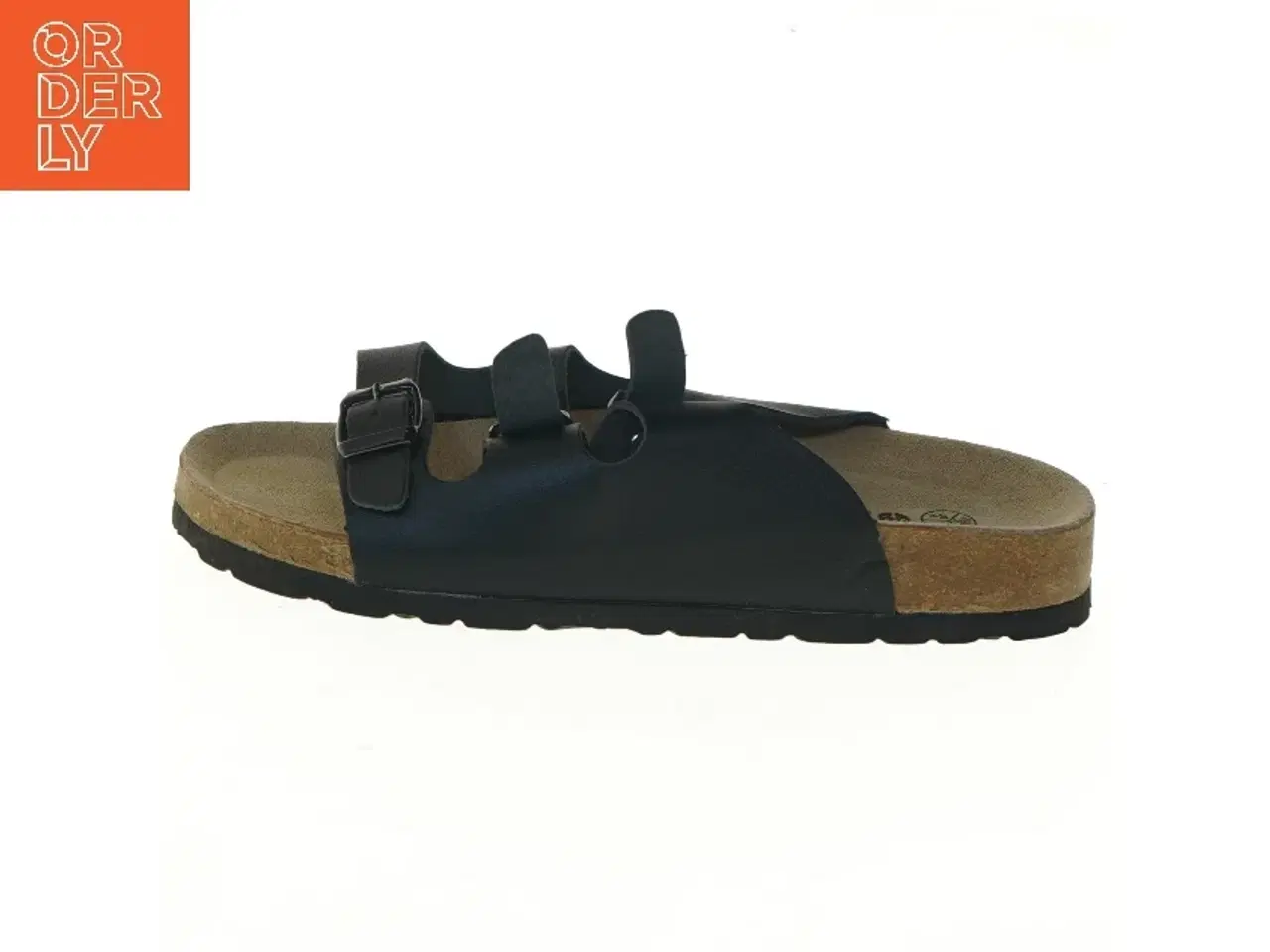 Billede 1 - Sort sandal med remme fra Esmara (str. 37 )