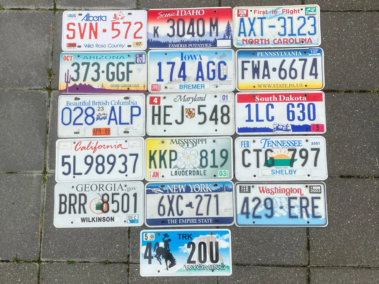 Billede 1 - Amerikanske nummerplader