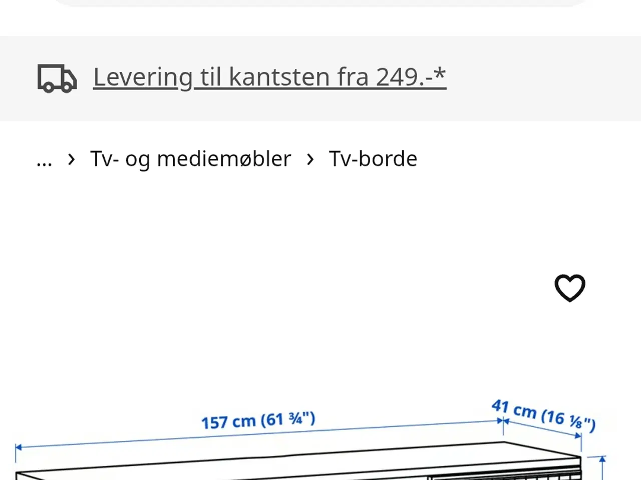 Billede 3 - TV bord fra IKEA 
