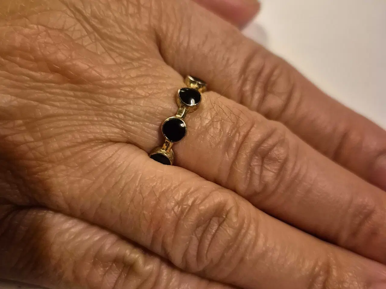 Billede 1 - Guld ring med perle