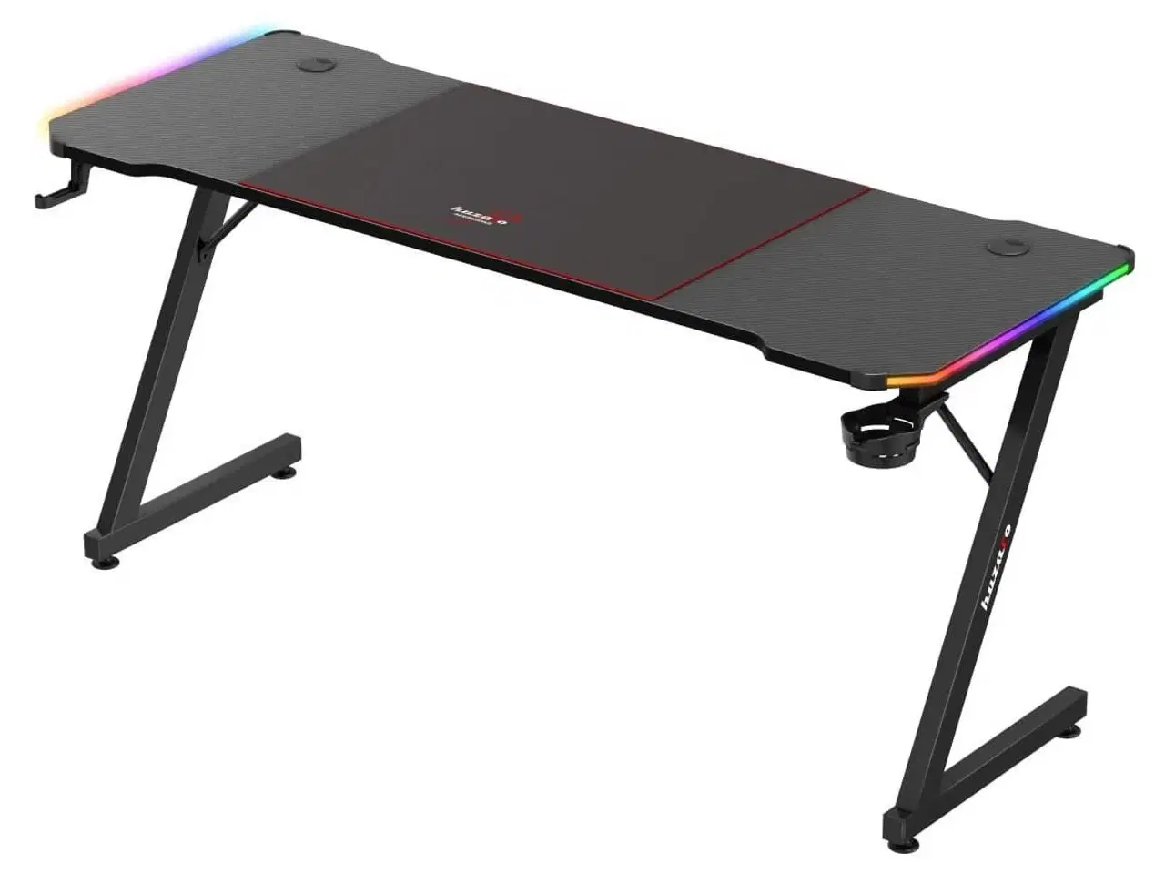 Billede 1 - Gaming bord Huzaro Hero 4.8 RGB – sort, 160×60 cm