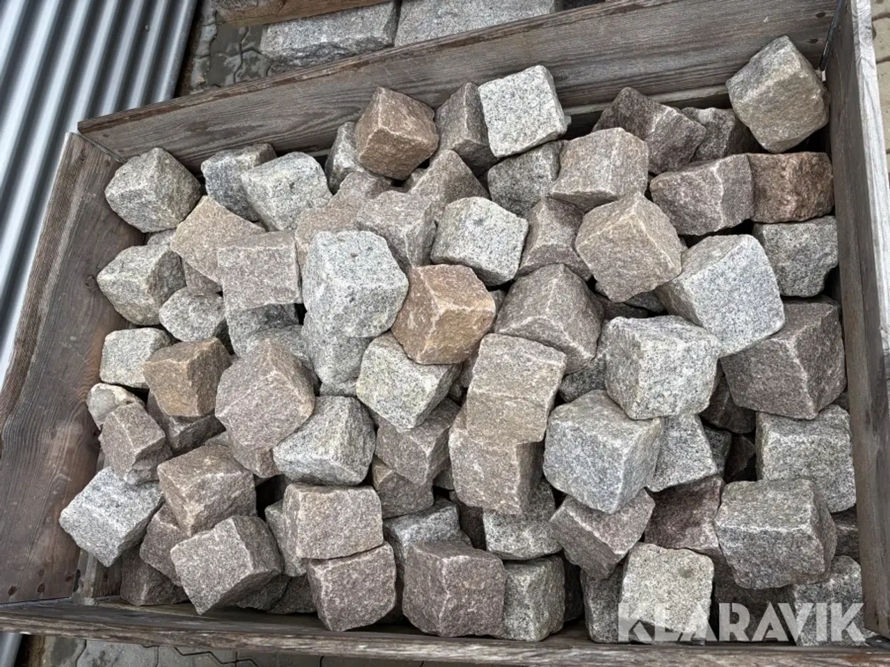 Billede 8 - Blandet lot belægningssten assorteret fliser, brosten og kantblokke