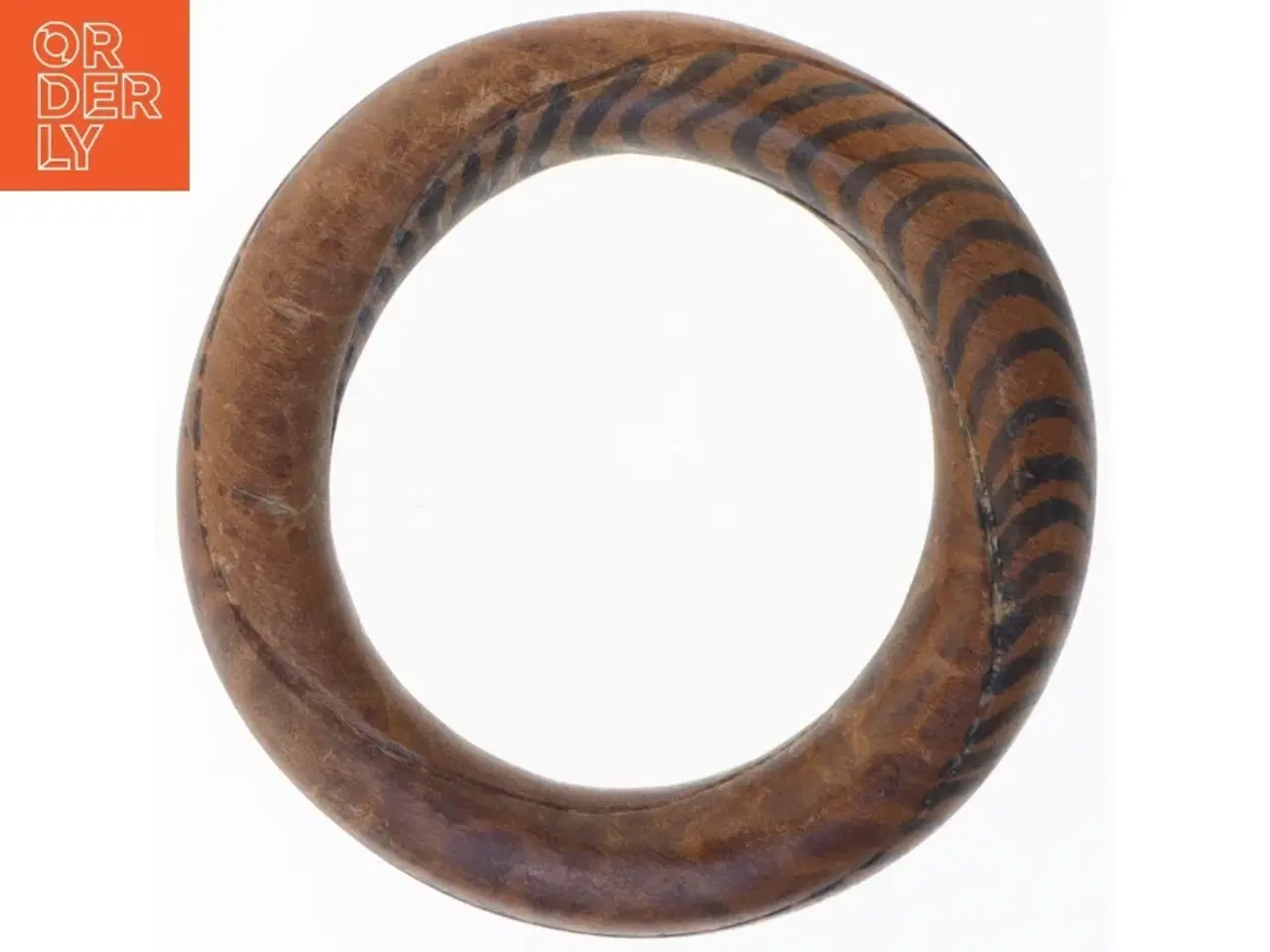 Billede 1 - Træarmbånd med tigerprint (str. Ø 9,5 cm ø 6,5 cm)