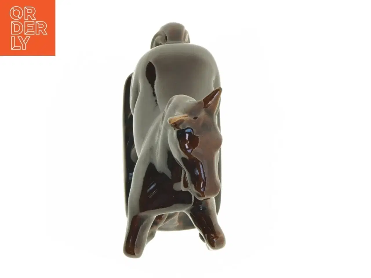 Billede 3 - Keramik hestefigur fra 715 (str. 19 x 8 cm)