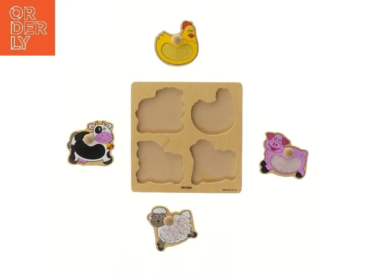 Billede 2 - Bondegård dyr puslespil (str. 20,5x20,5 cm)