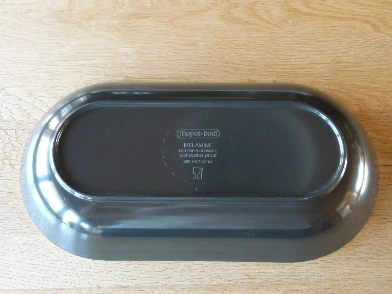 Billede 3 - FAD / SKÅL - hvid plast indvendig - grå udvendig